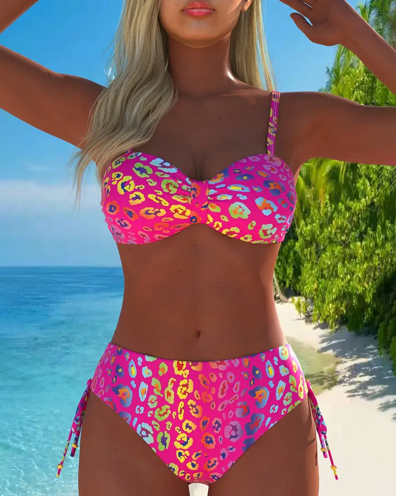 Bikini estampado de leopardo
