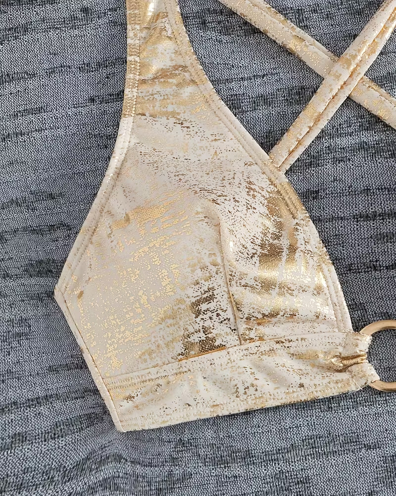 Bikini Bouclé Metálico Diseño