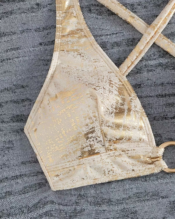 Bikini Bouclé Metálico Diseño