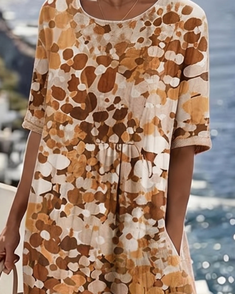 Martina | Vestido estampado holgado