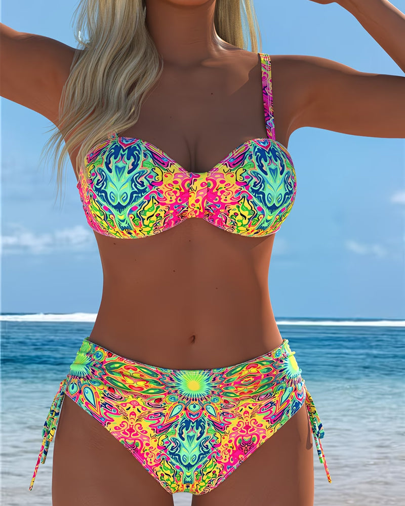 Bikini sexy de moda con estampado