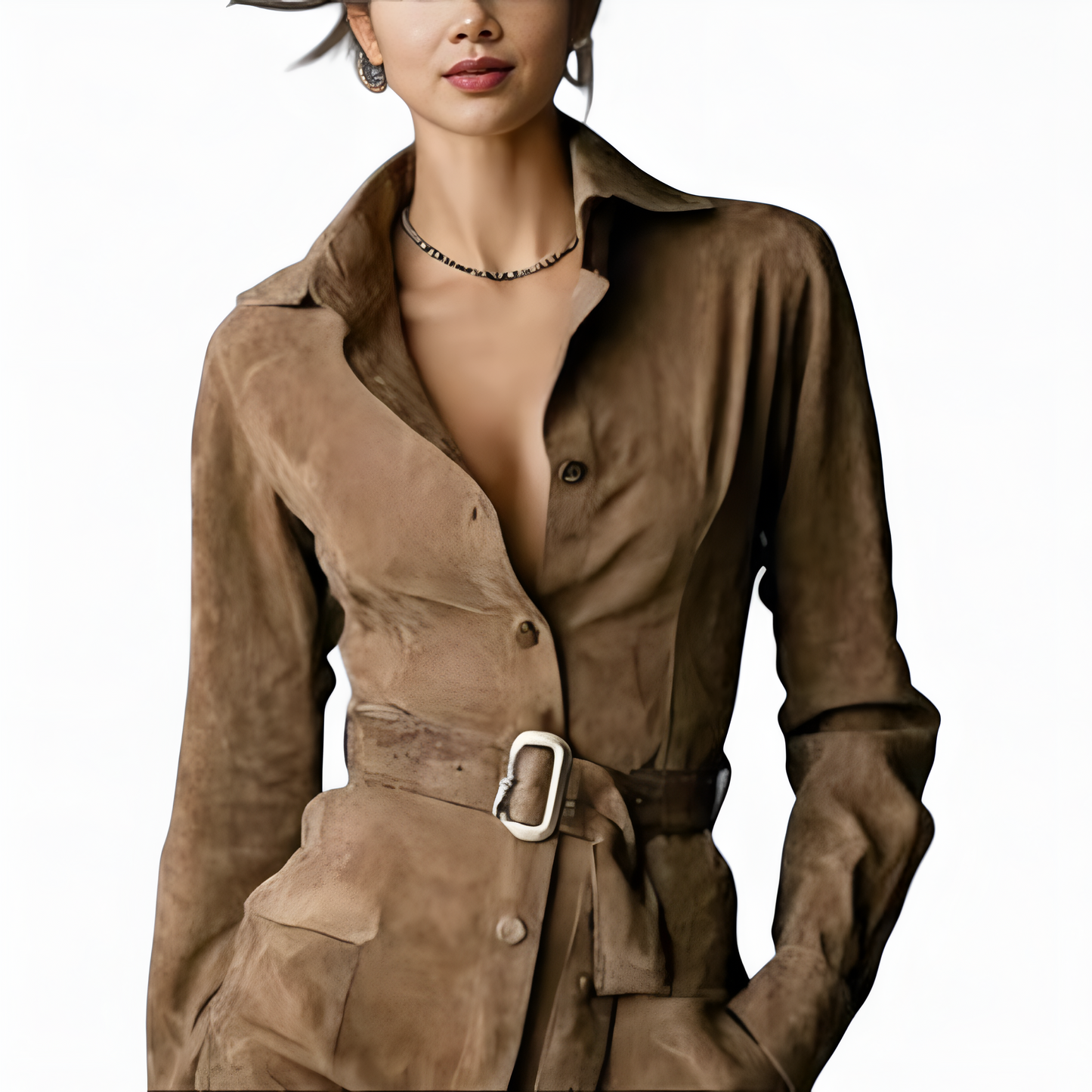 Betty™ Vestido color camello