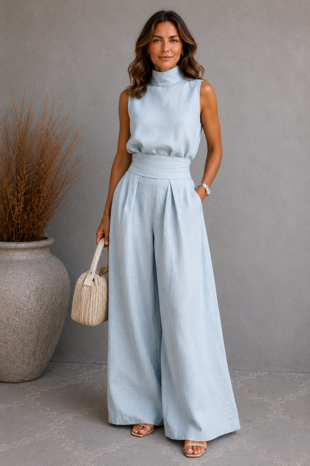 Maria | Conjunto sin mangas minimalista