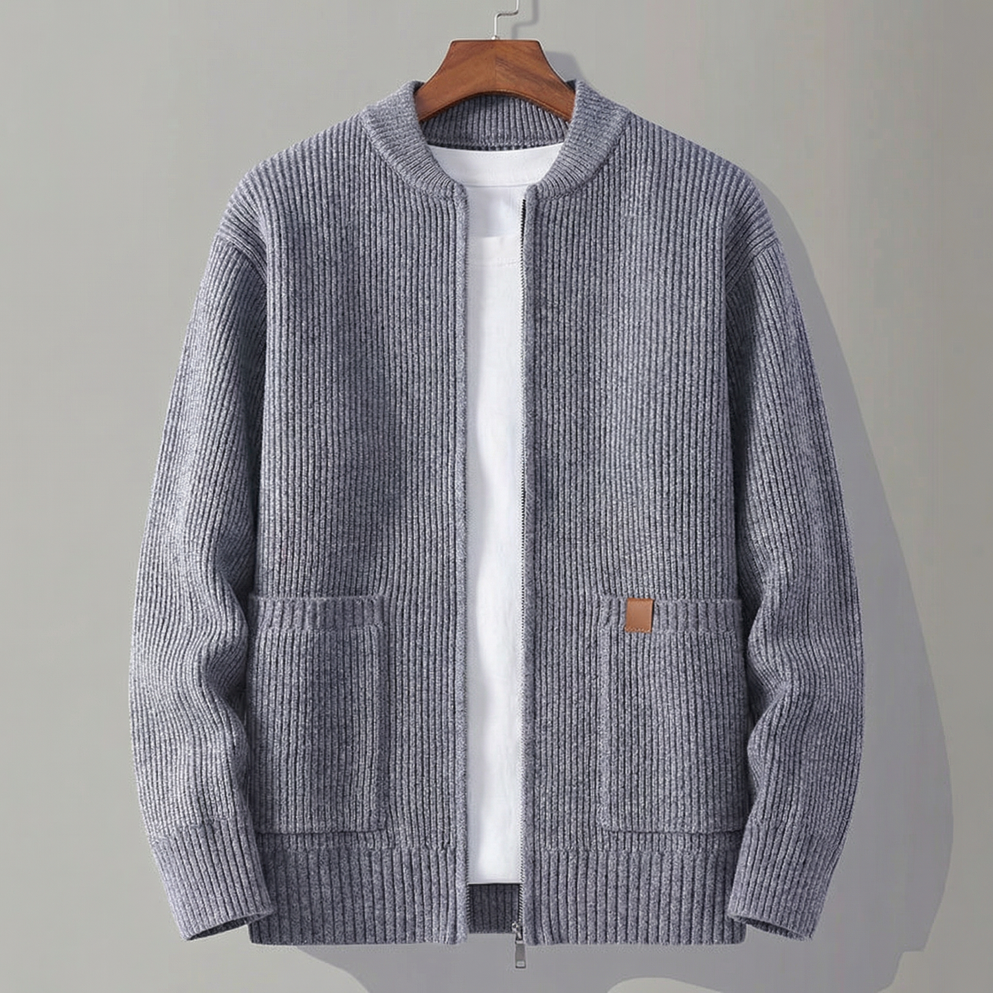 Chaqueta Nova de punto canalé