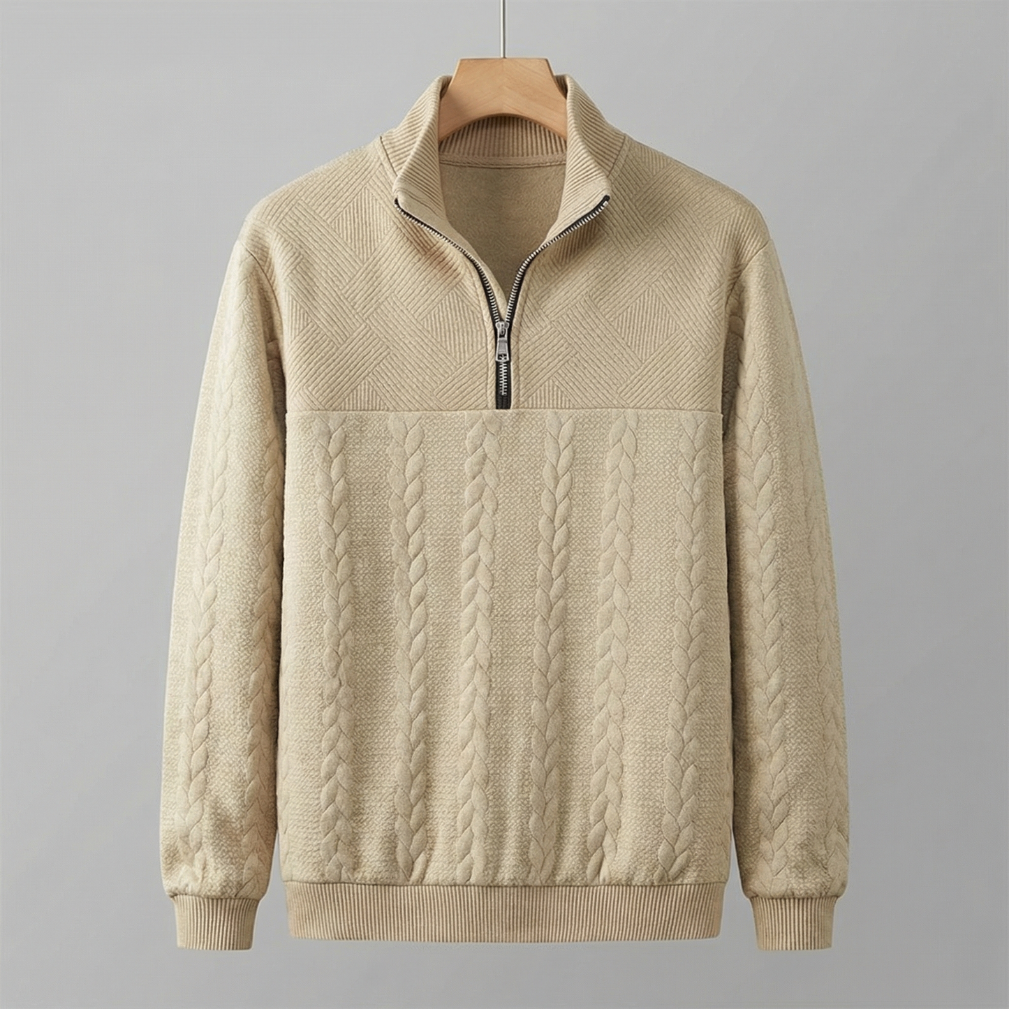 CAMDEN | SUDADERA PREMIUM CON CREMALLERA DE 1/4