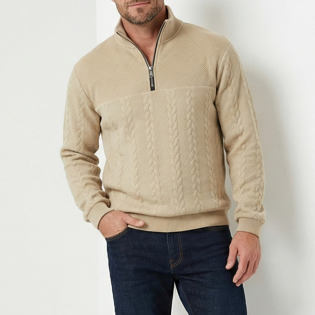 CAMDEN | SUDADERA PREMIUM CON CREMALLERA DE 1/4