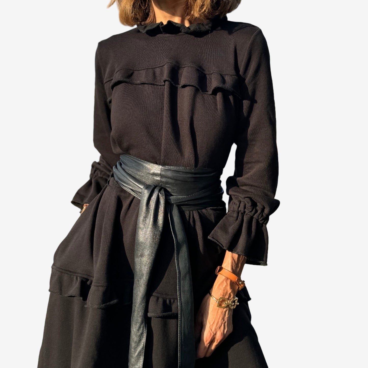 Lauren™ Vestido midi con volante