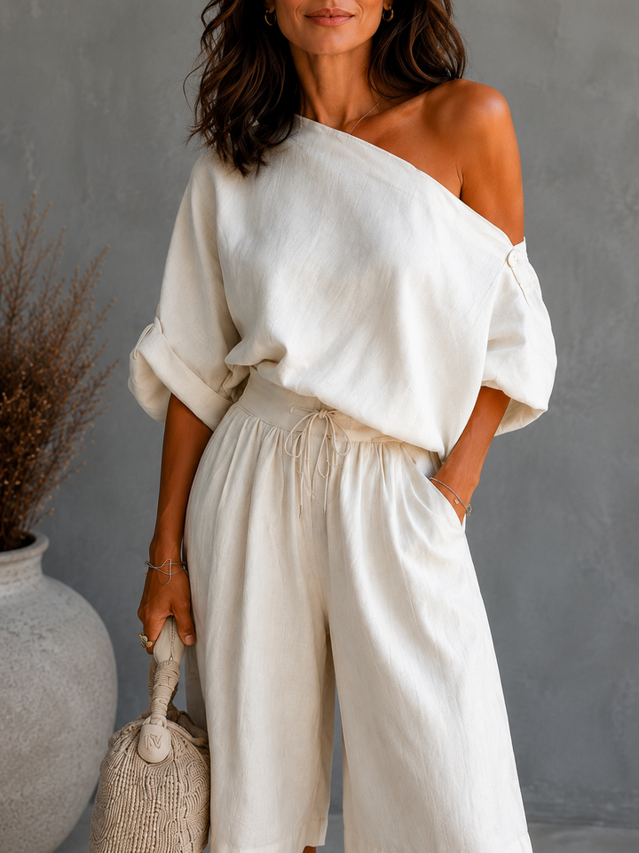 Mavrelle | Shorts de algodón y lino para mujer 1 + 1 Gratis