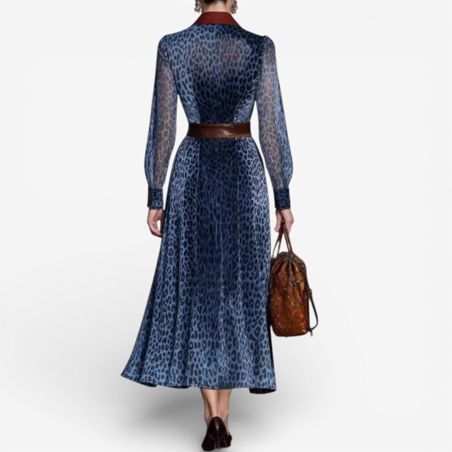 Rosemarie™ Vestido midi con estampado animal