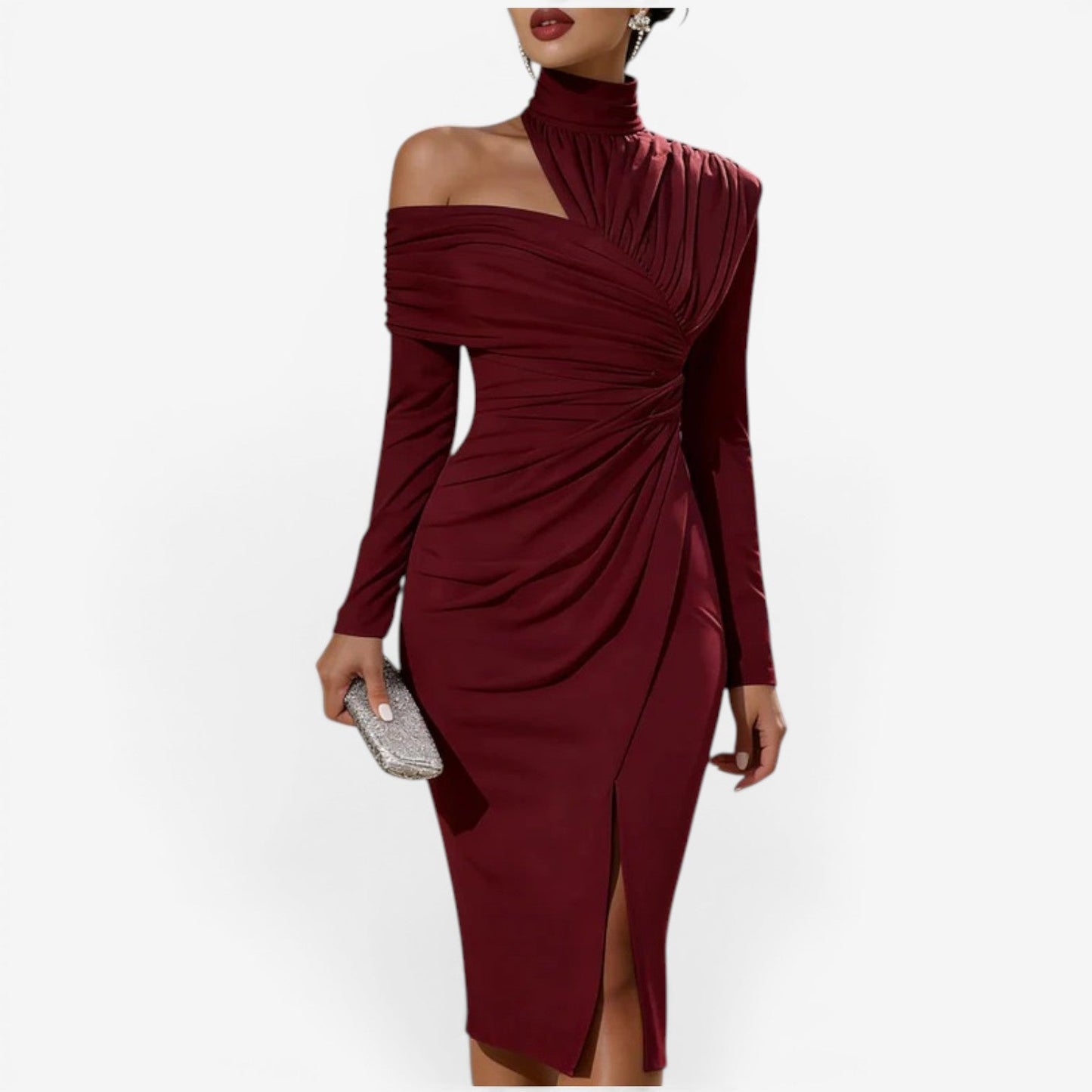 Queenie™ vestido midi envolvente