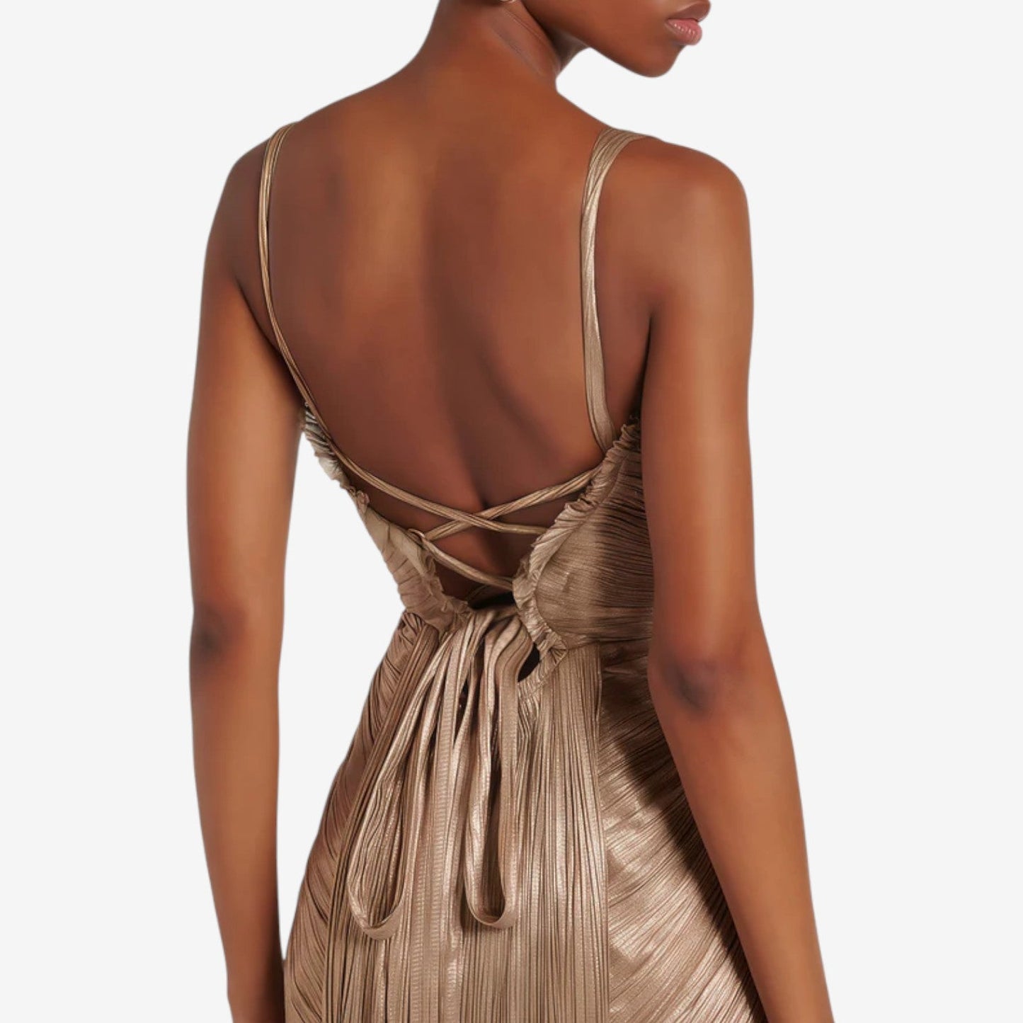 Aliona™ Vestido largo plisado