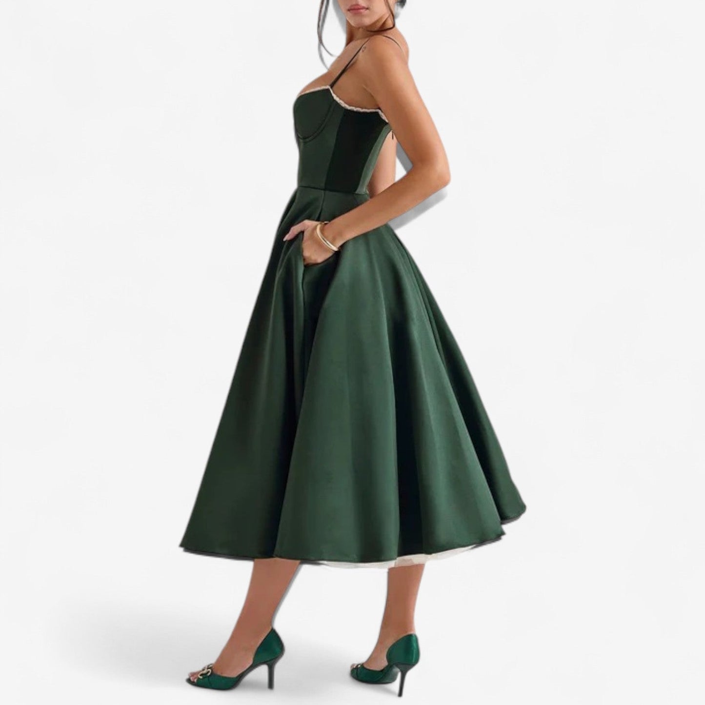 Catera™ Vestido acampanado