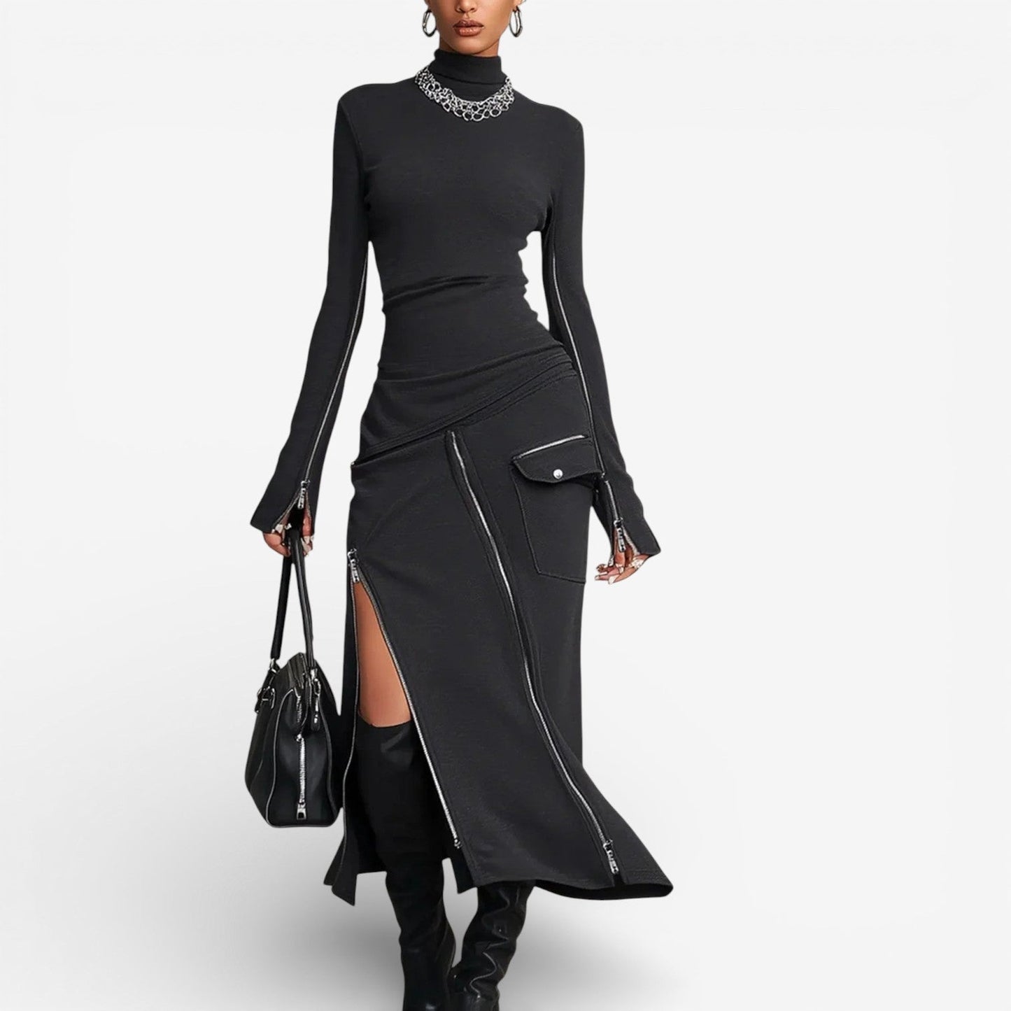 Carlene™ Vestido ajustado con abertura