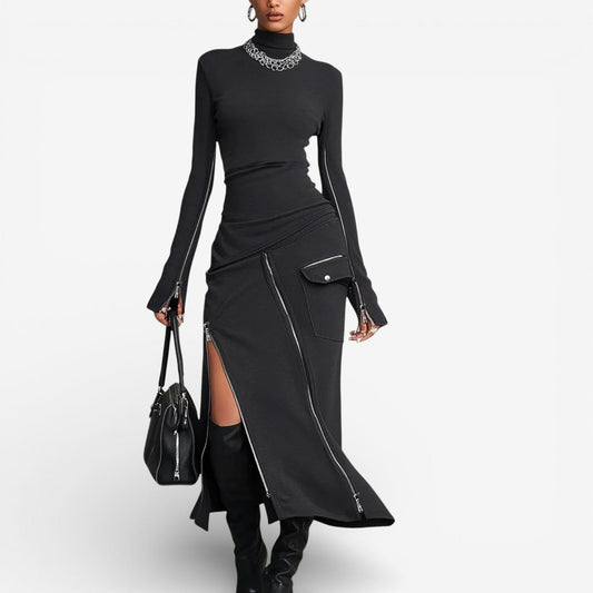 Carlene™ Vestido ajustado con abertura