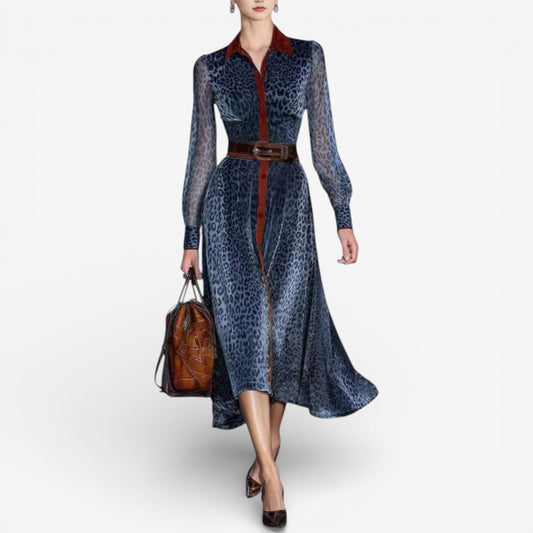Rosemarie™ Vestido midi con estampado animal