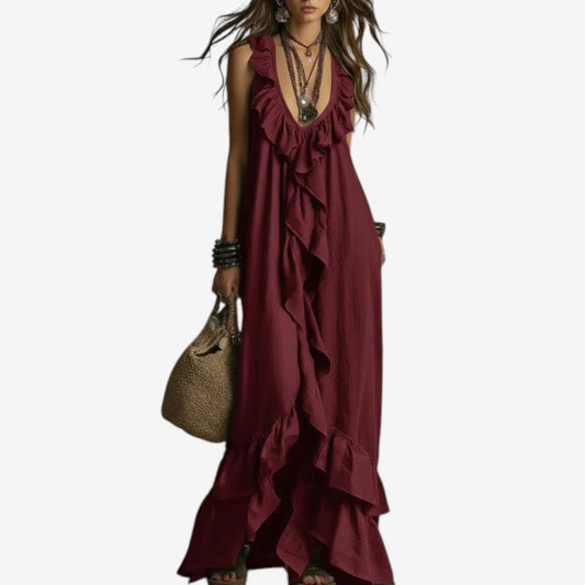 Vianne™ Vestido largo con volante
