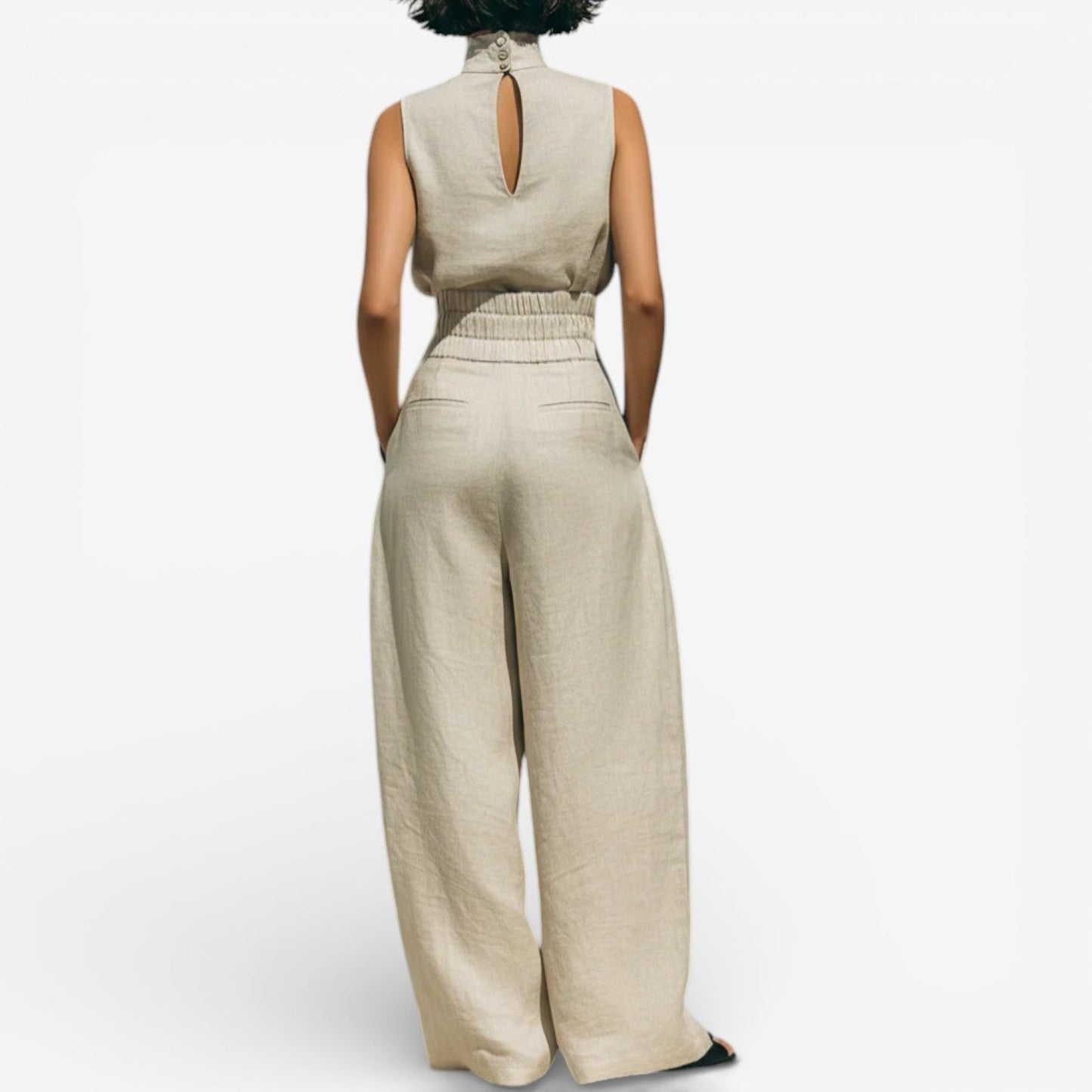 Nina™ Conjunto de verano de pantalones anchos