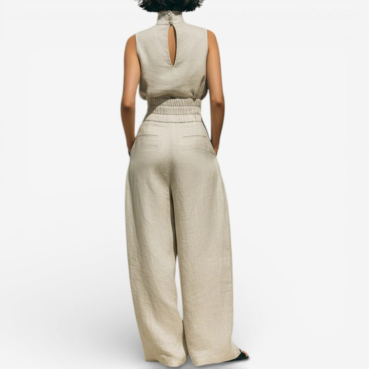 Nina™ Conjunto de verano de pantalones anchos