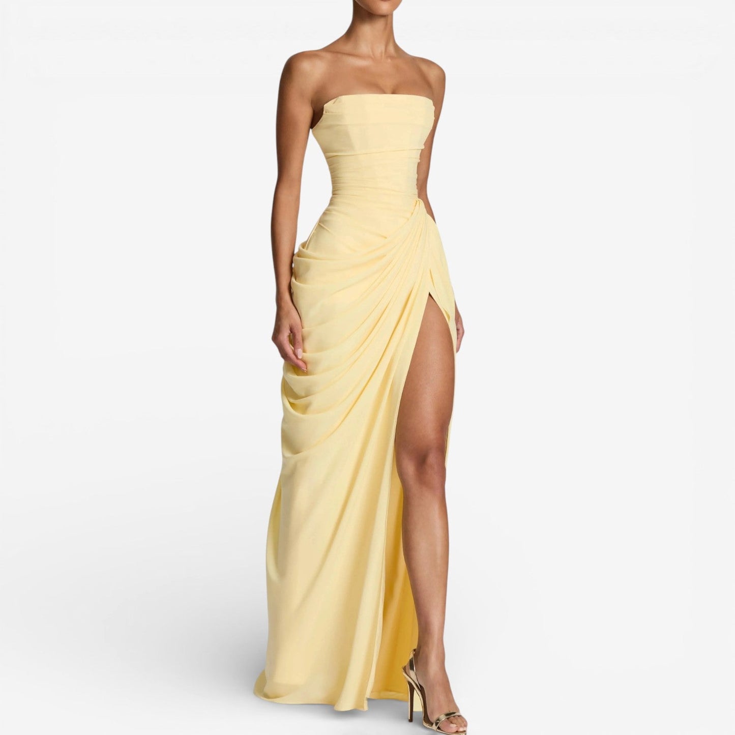 Angelina™ Vestido largo sin tirantes