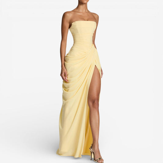 Angelina™ Vestido largo sin tirantes