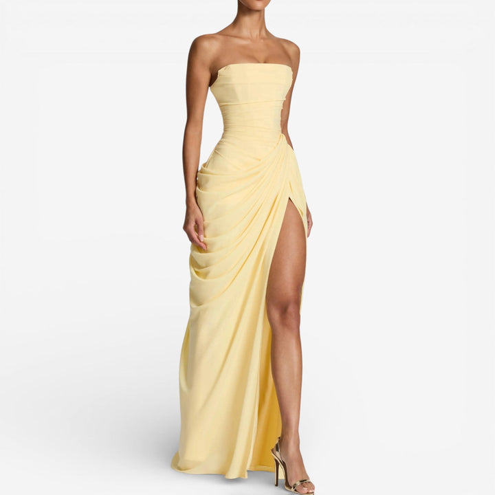 Angelina™ Vestido largo sin tirantes