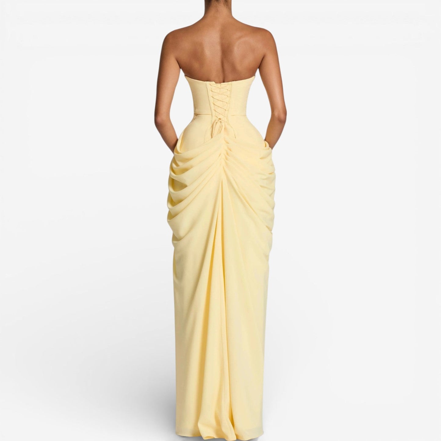 Angelina™ Vestido largo sin tirantes