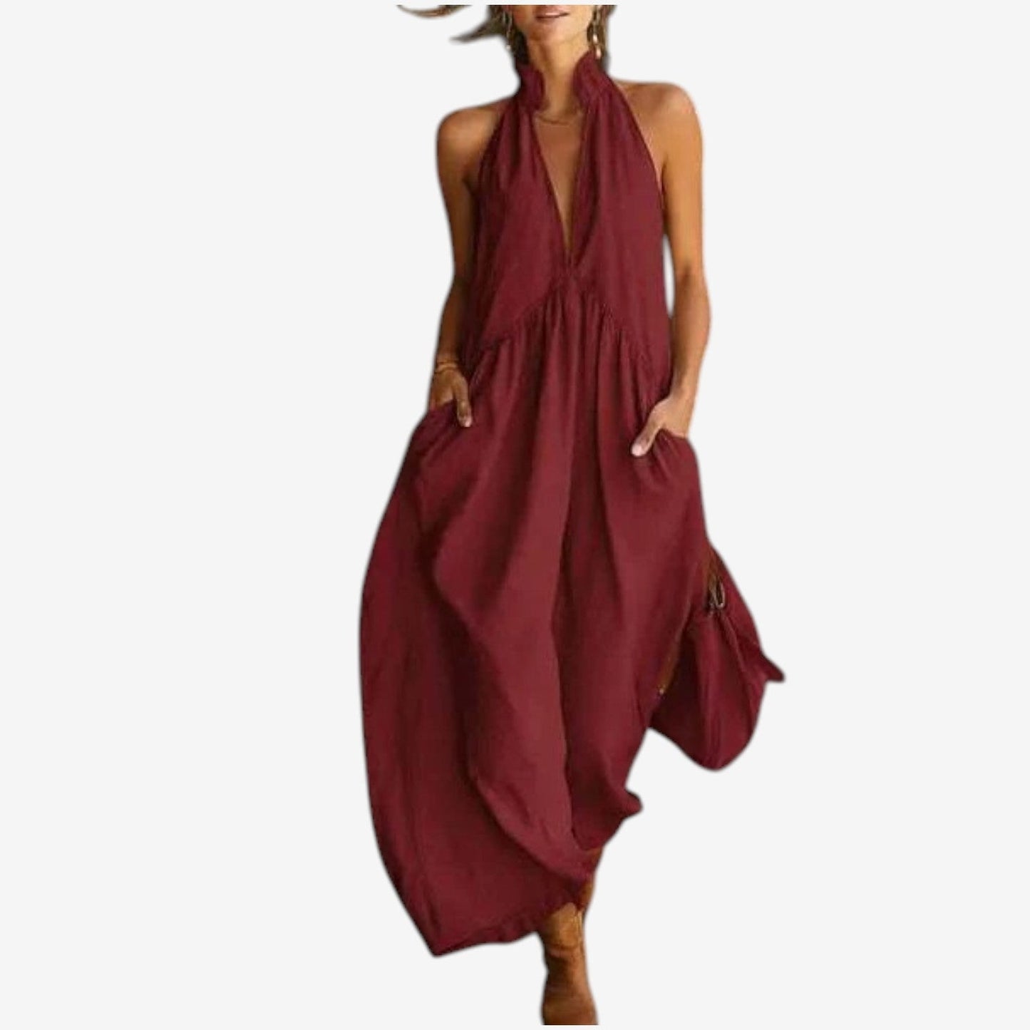 Shanen™ vestido maxi de estilo boho