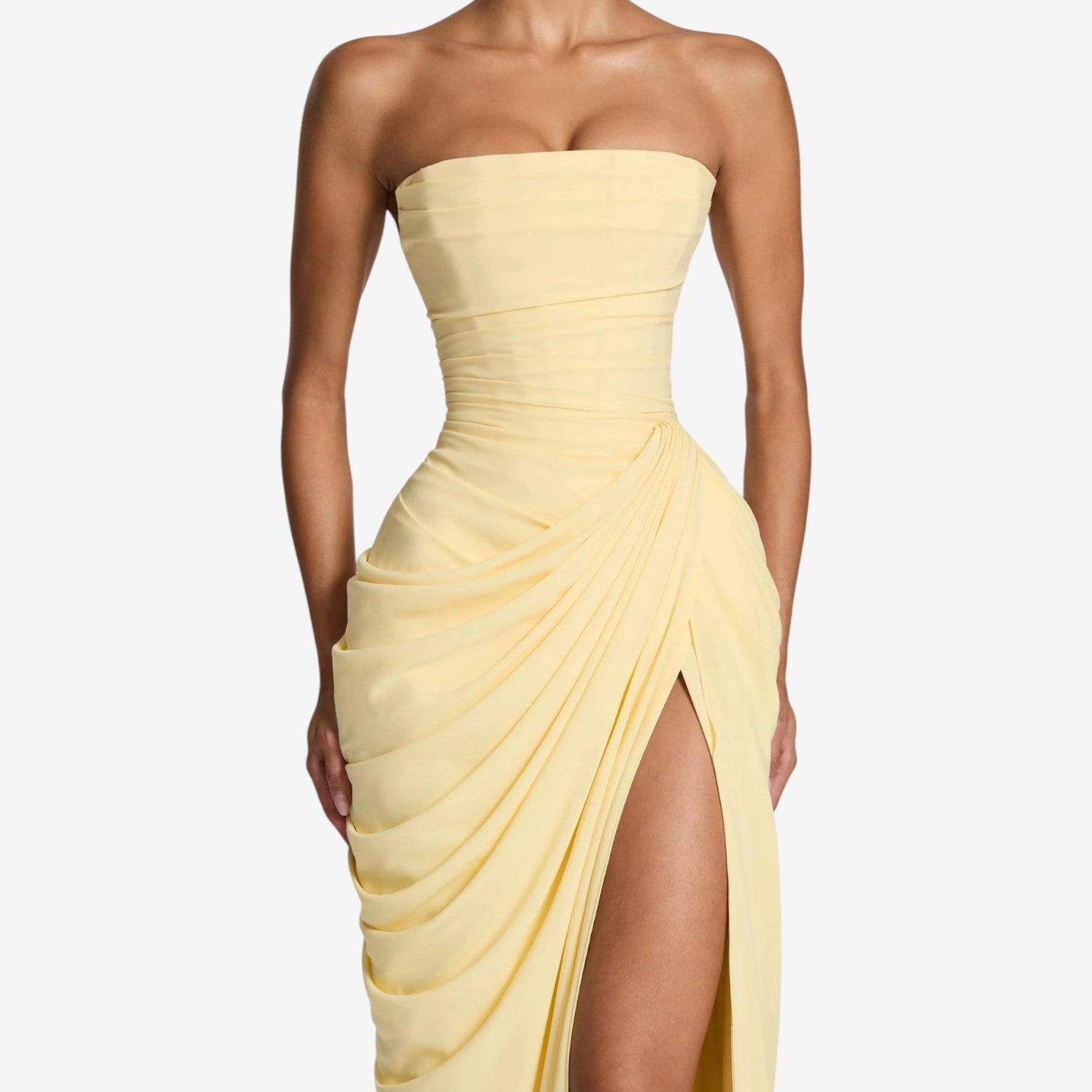 Angelina™ Vestido largo sin tirantes