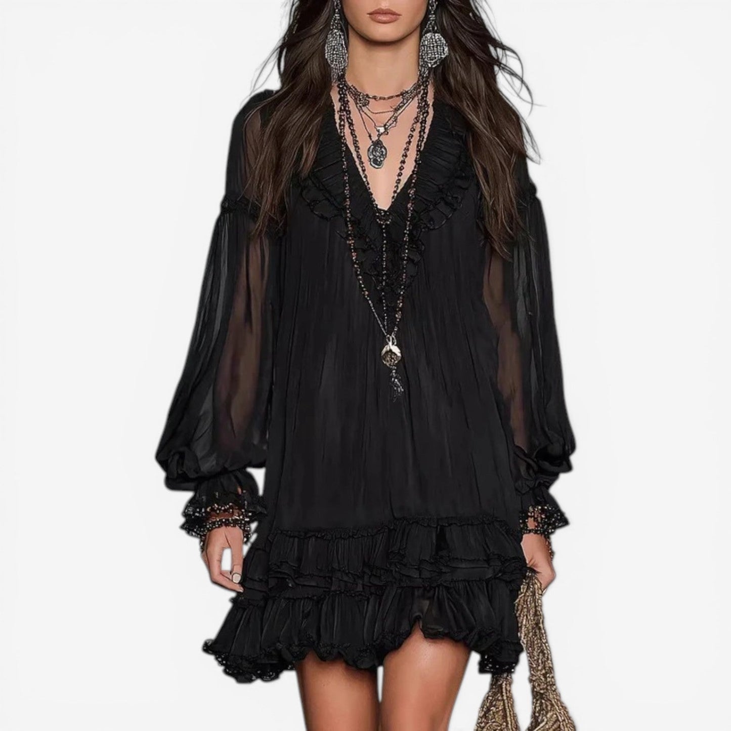 Julianna™ Vestido mini bohemio
