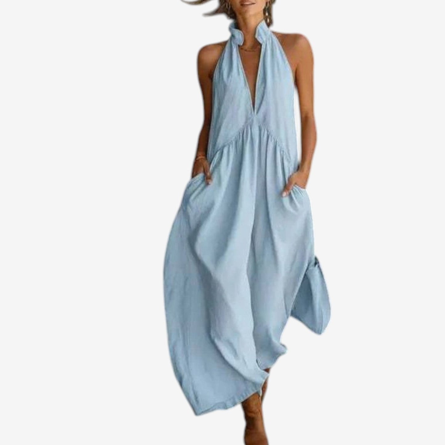 Shanen™ vestido maxi de estilo boho