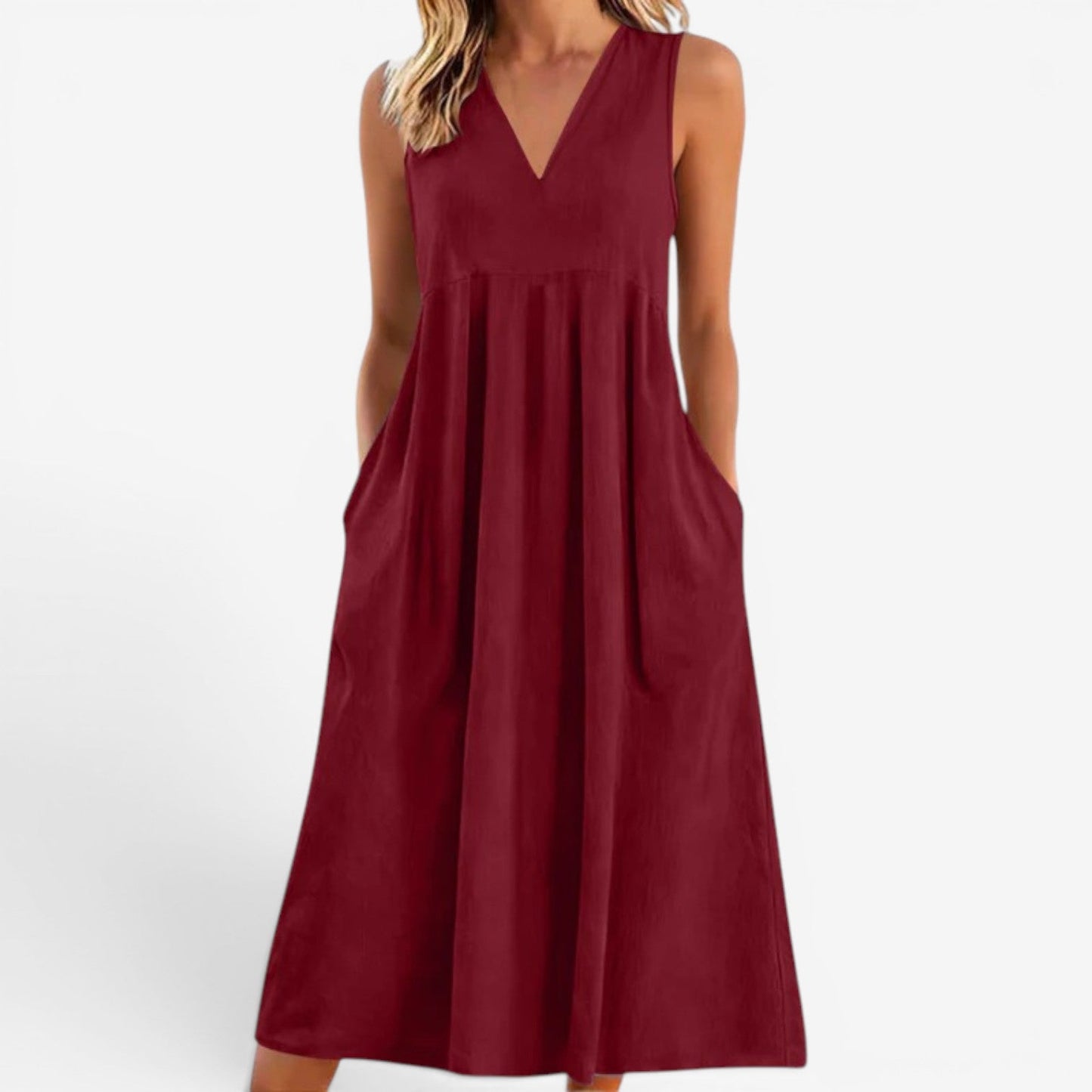 Suzaine™ Vestido midi acampanado