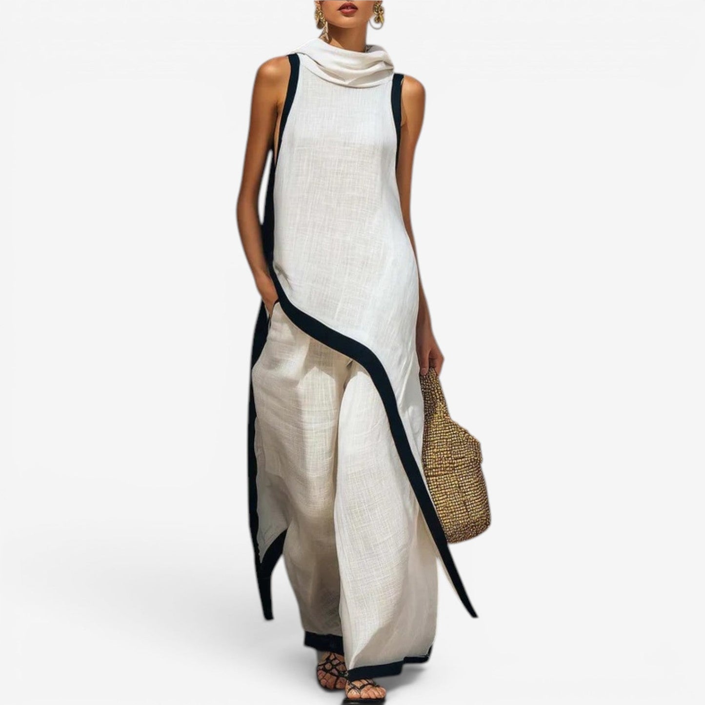 Samantha™ mono largo bicolor