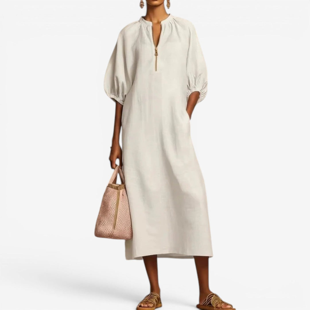 Francen™ Vestido midi con cremallera