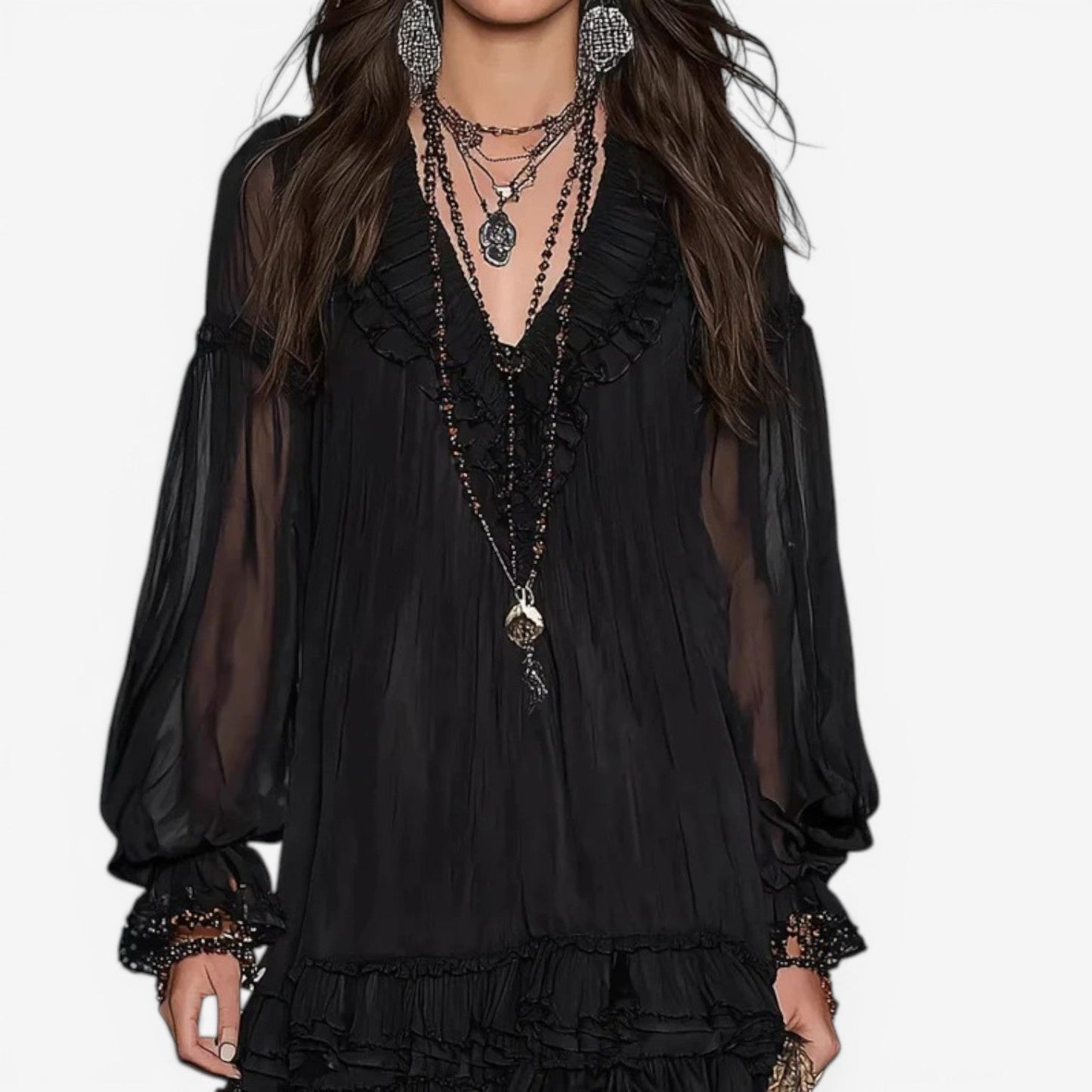 Julianna™ Vestido mini bohemio