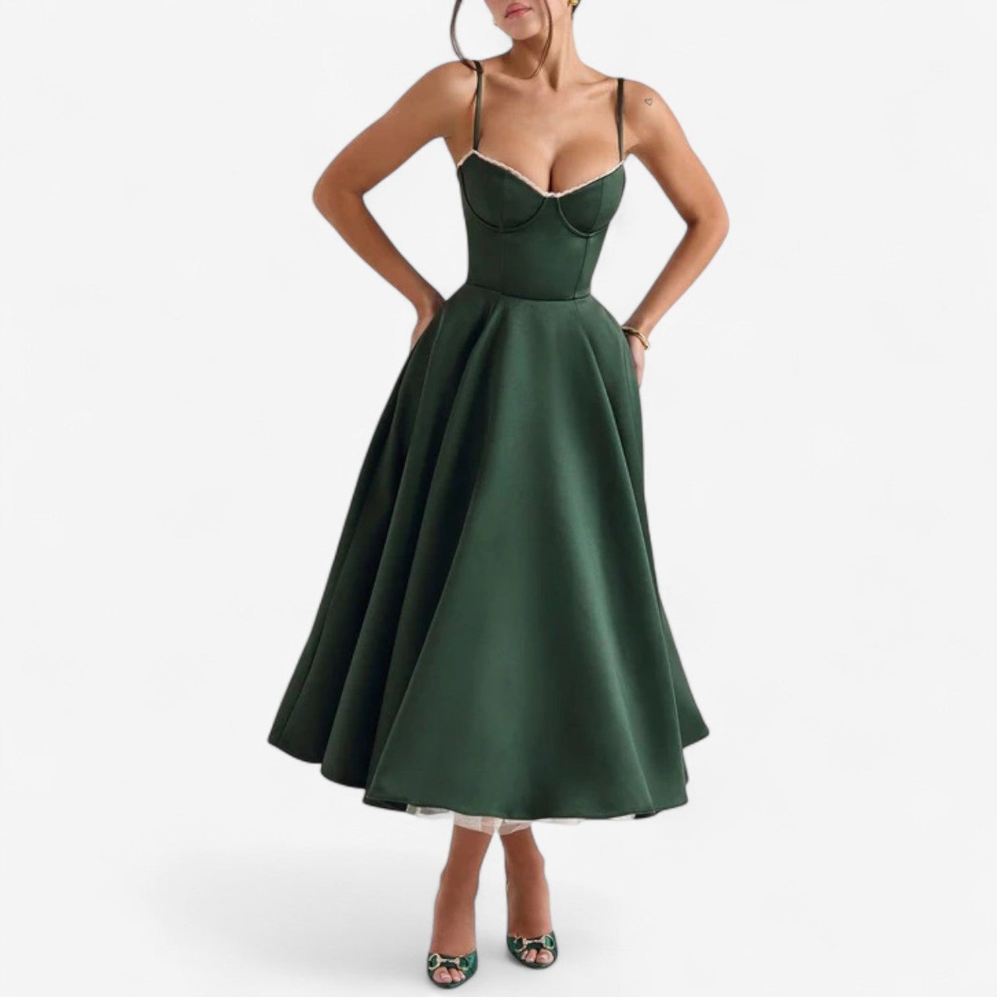 Catera™ Vestido acampanado