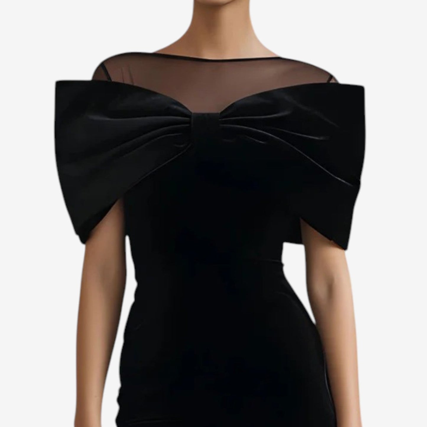 Crizelda™ vestido negro de noche
