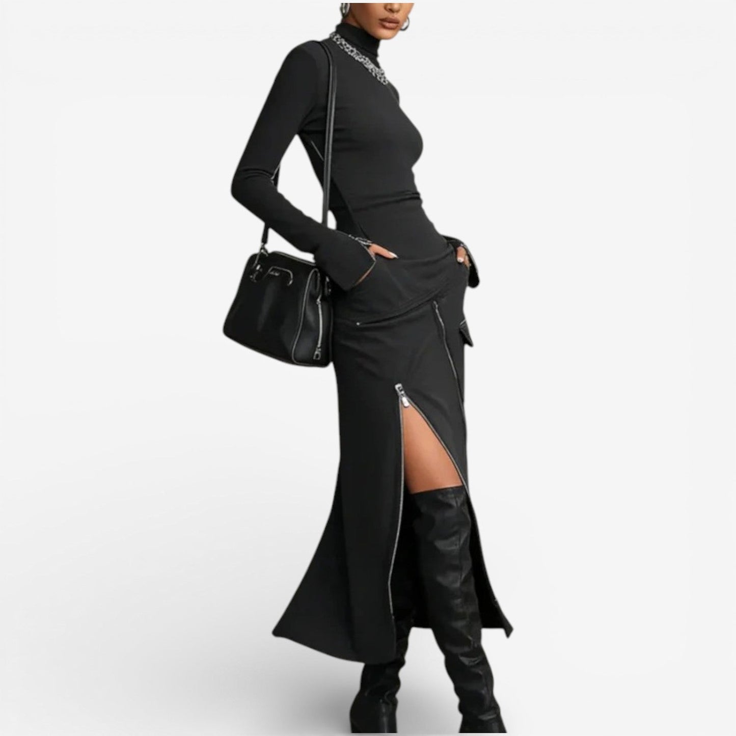 Carlene™ Vestido ajustado con abertura