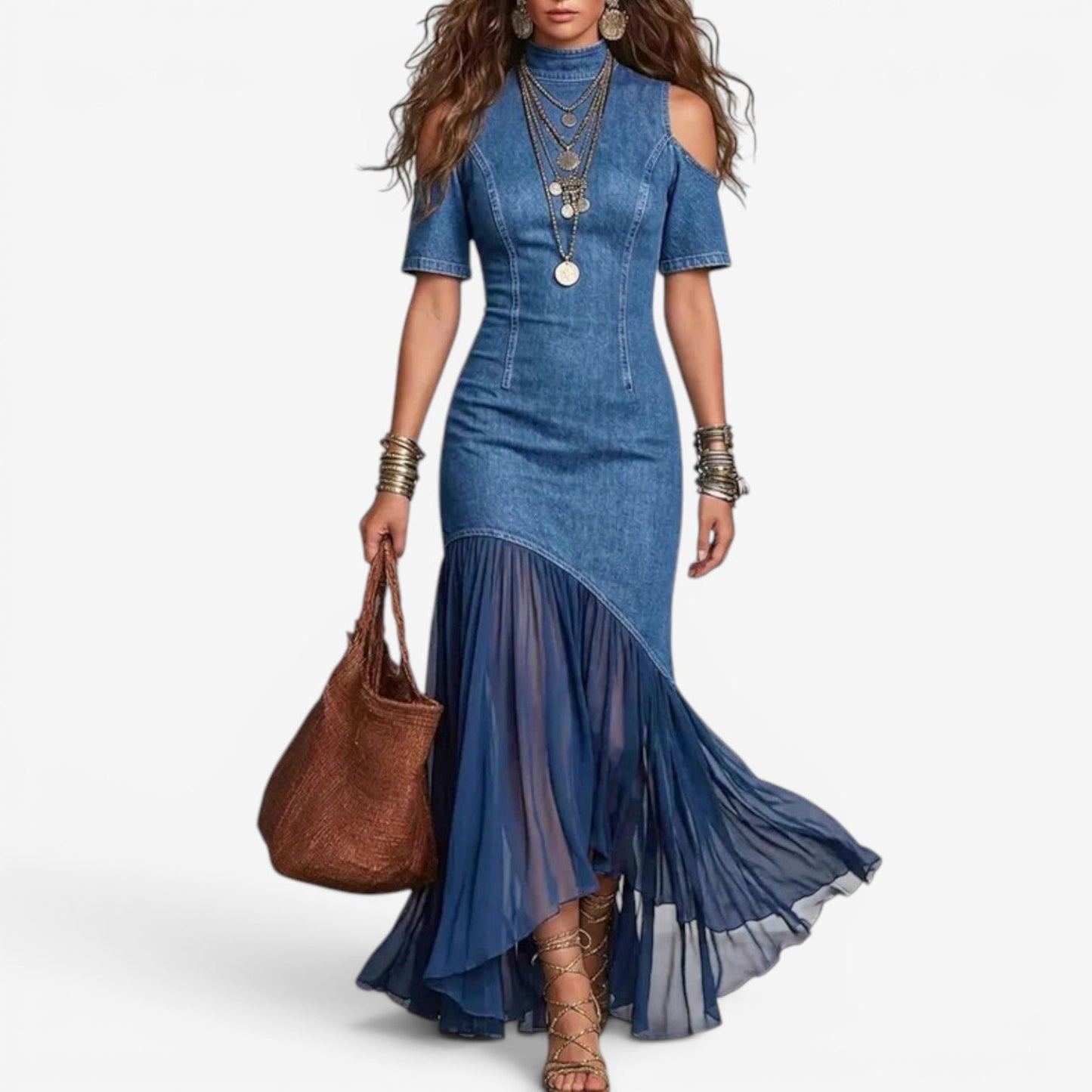 Kimberley™ Vestido largo de denim