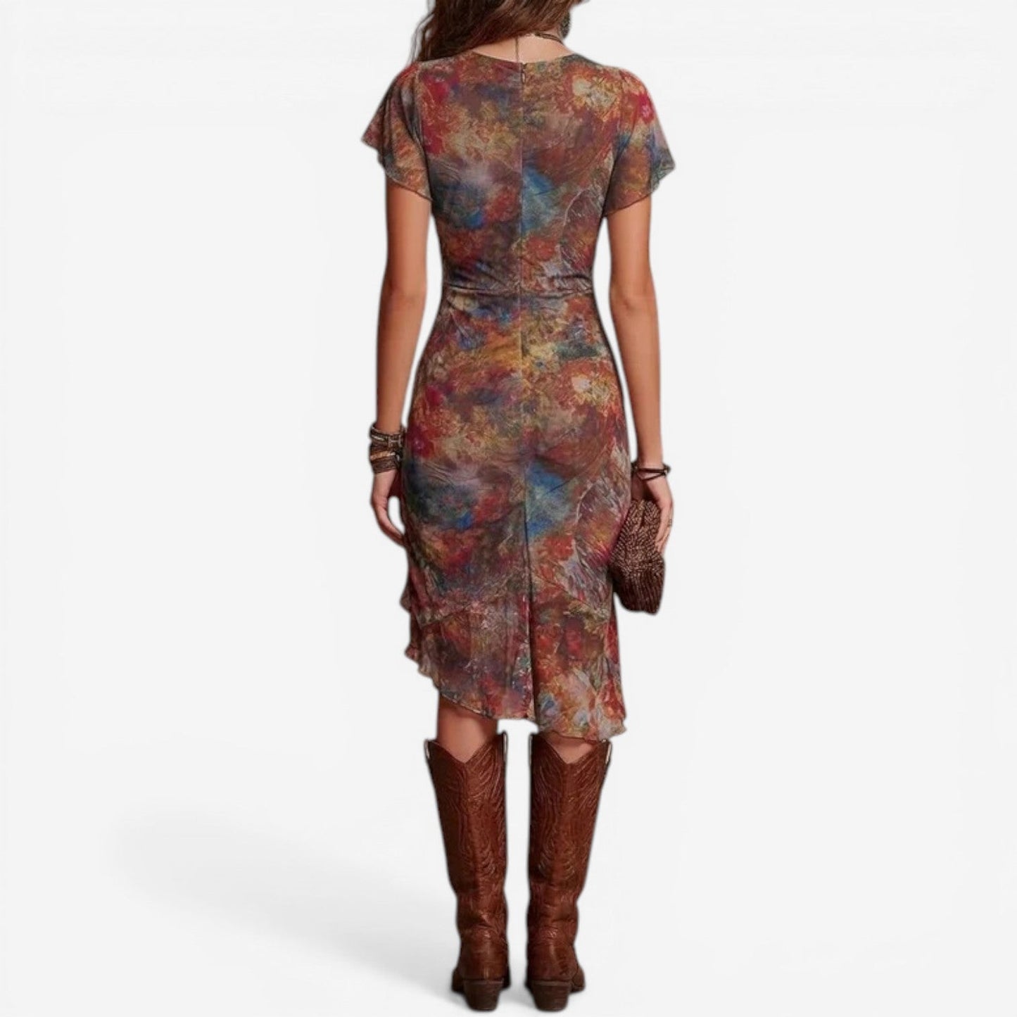 Salina™ Vestido midi drapeado