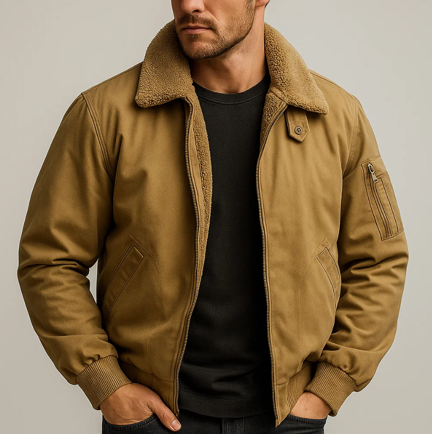 Chaqueta bomber de felpa Graham