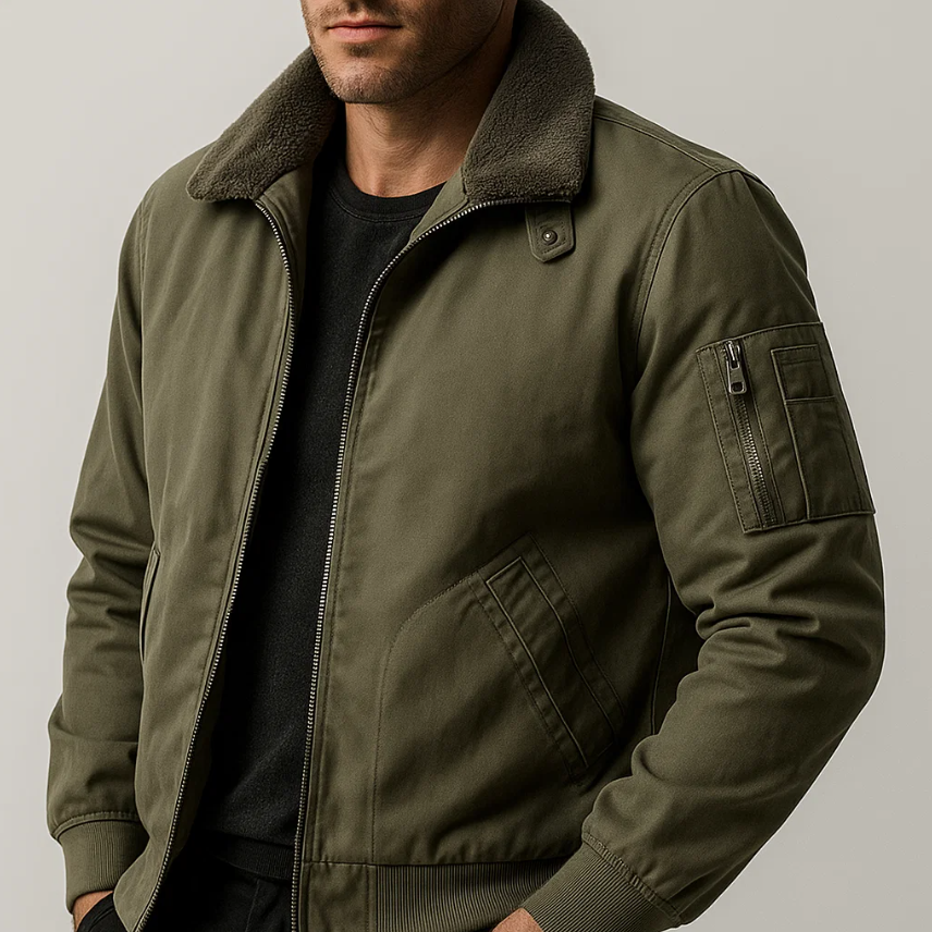 Chaqueta bomber de felpa Graham