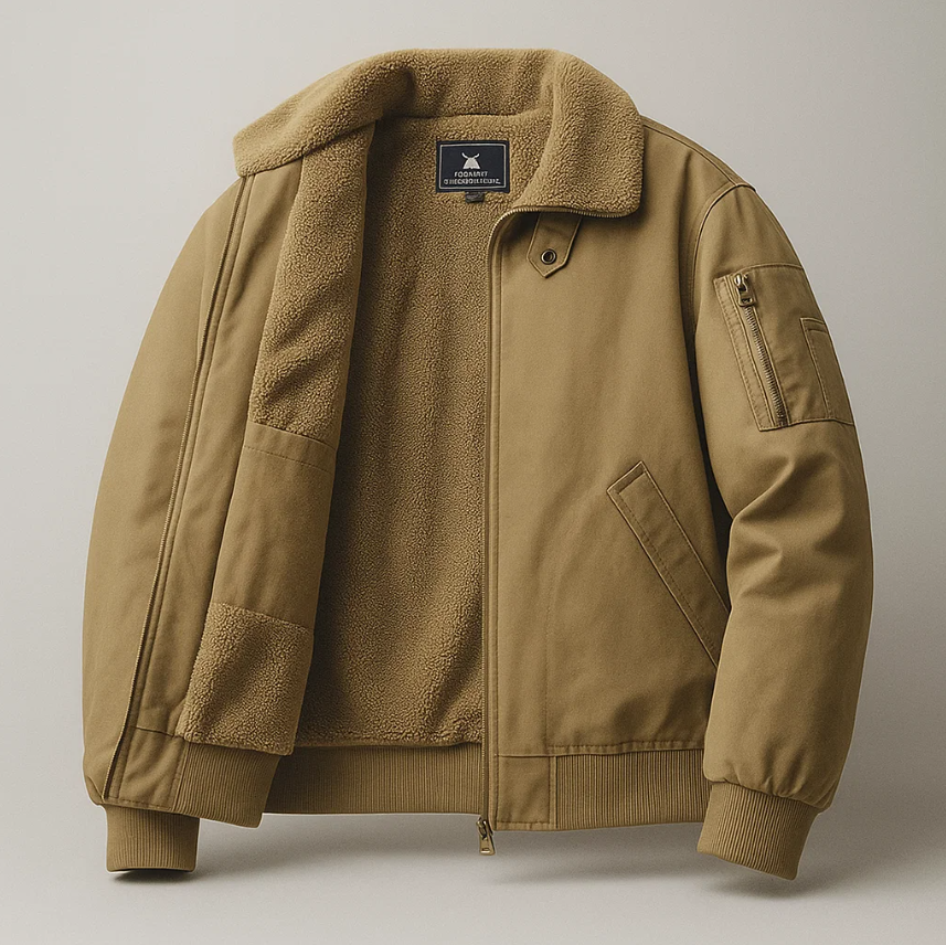 Chaqueta bomber de felpa Graham