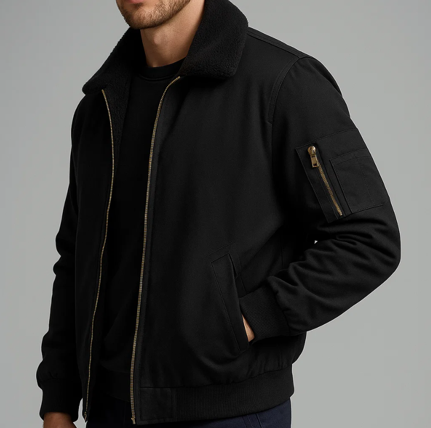 Chaqueta bomber de felpa Graham