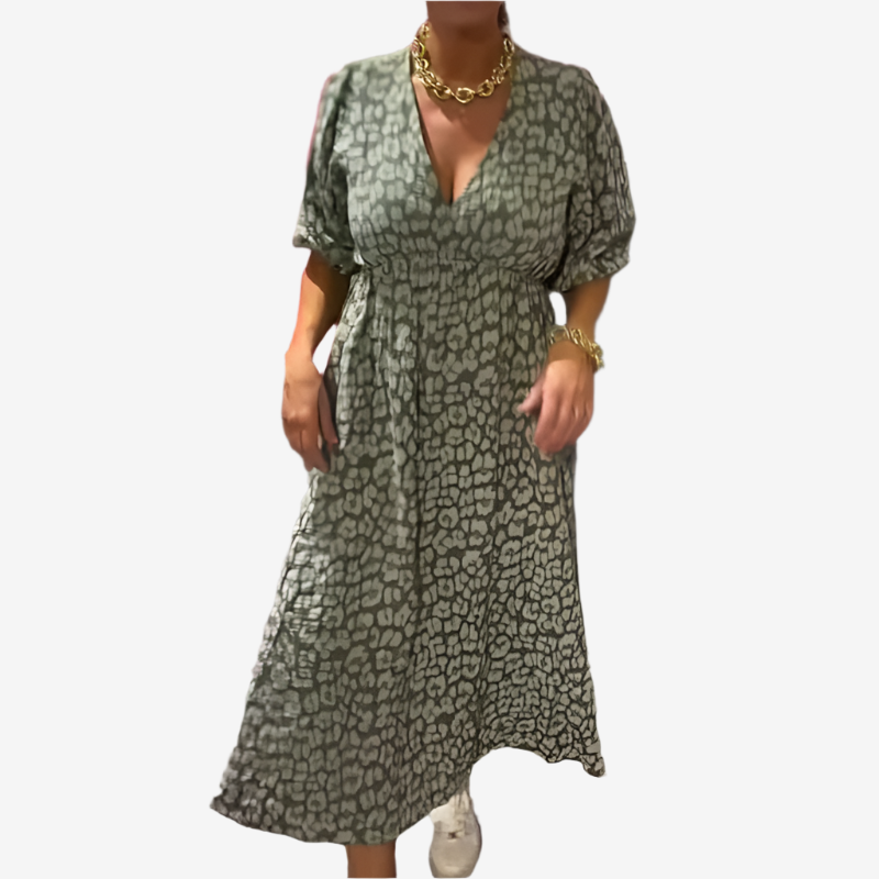 Rosetta™ Vestido con estampado de leopardo